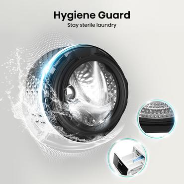 Hisense WD3S8043BW3 vaskemaskine - tørretumbler Fritstående Front-læsning Hvid D