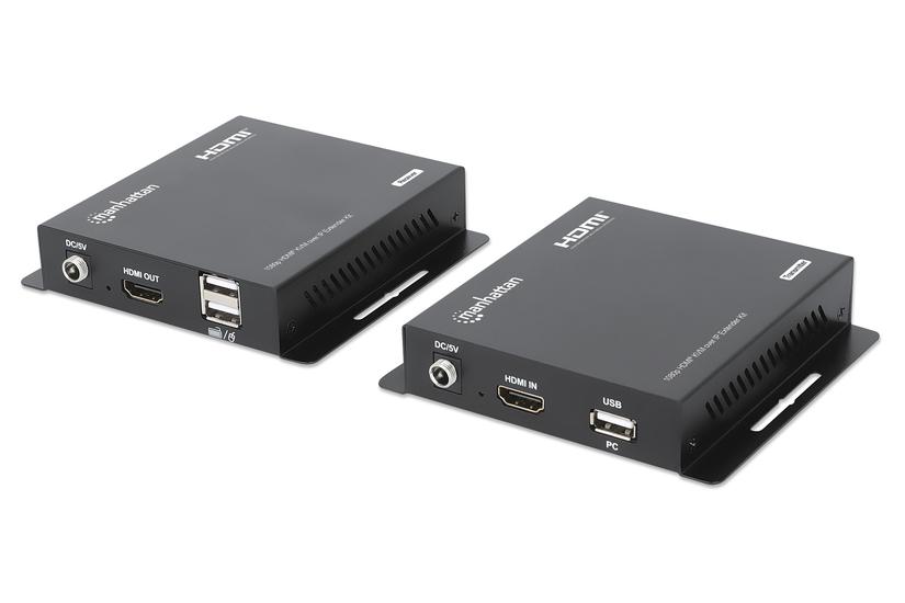 MANHATTAN 1080p HDMI KVM over IP Extender Set 1 bis zu 120m