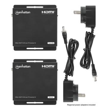 MANHATTAN 1080p HDMI KVM over IP Extender Set 1 bis zu 120m