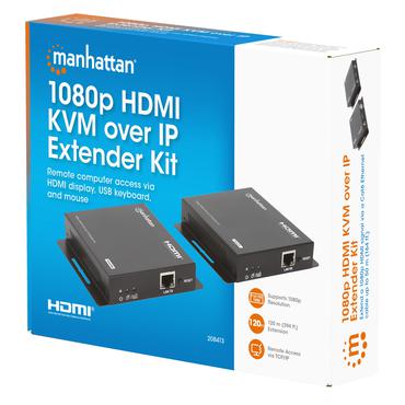 MANHATTAN 1080p HDMI KVM over IP Extender Set 1 bis zu 120m