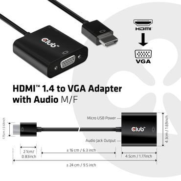 Club 3D CAC-1302 - videokort - HDMI / VGA