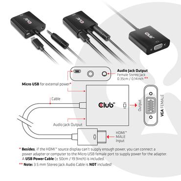 Club 3D CAC-1302 - videokort - HDMI / VGA