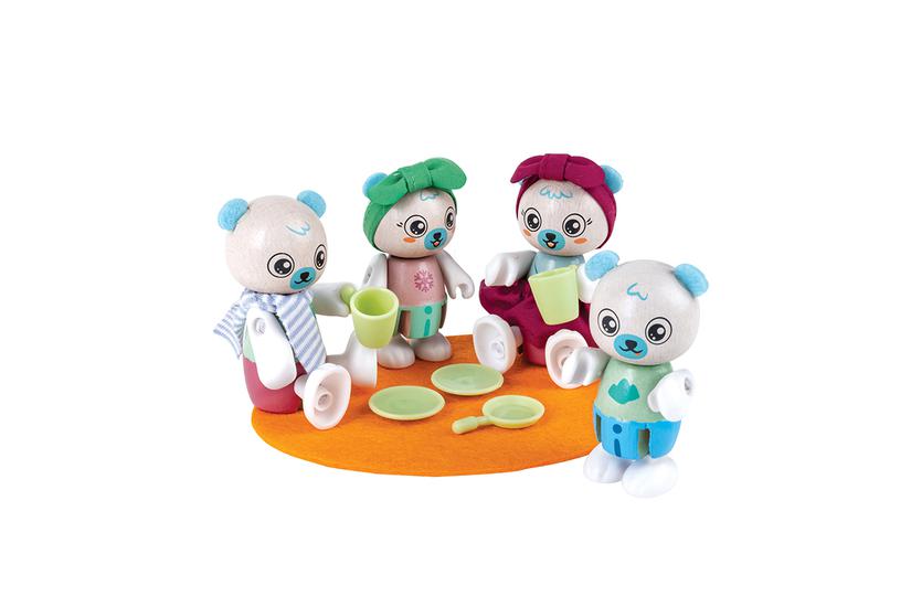 Hape polar bear family toy figure