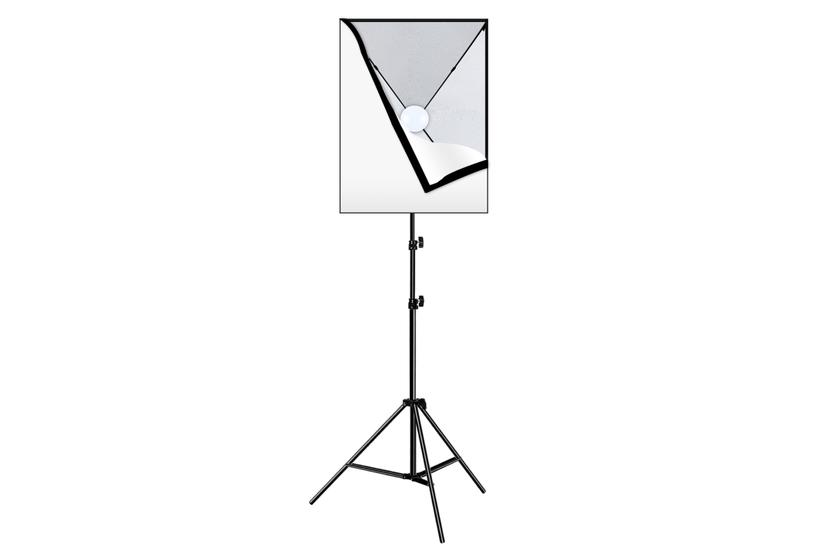 Puluz Zestaw studyjny Softbox LED 50x70cm, statyw, żarówka LED 1 szt PU5070EU