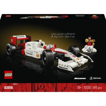 LEGO ICONS McLaren MP4/4 og Ayrton Senna