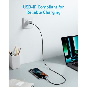 Anker 322 USB-kabel 0,9 m USB C Sort