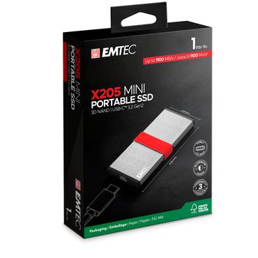 Emtec SSD 3.2Gen2 X205 1TB Portable