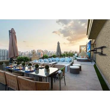 Multibrackets M VESA Dual Flexarm Outdoor - konsol - för LCD-display - svart