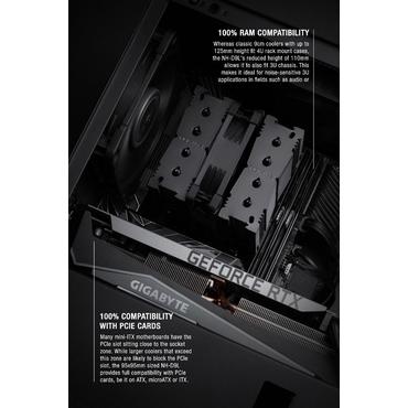 Noctua NH-D9L CHROMAX.BLACK Computerkølesystem Processor Køleplade/køler 9,2 cm Sort 1 stk