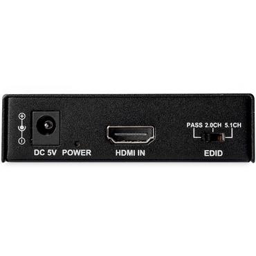 StarTech.com HDMI-audioextraherare med st&ouml;d f&ouml;r 4K 60 Hz - HDMI-ljudsignalsextraktor