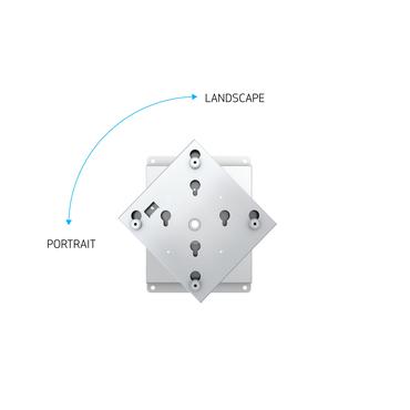 Multibrackets M VESA Wallmount Flip monteringssats - för LCD-display - silver