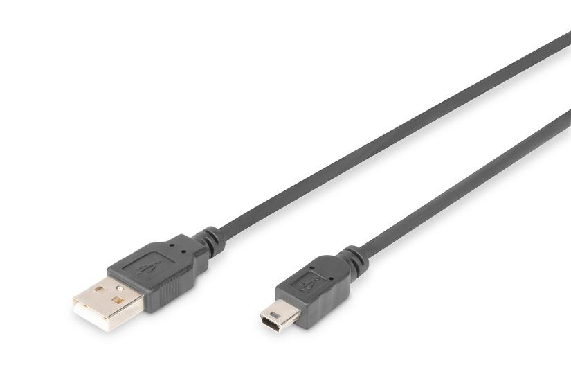 DIGITUS - USB-kabel - USB till mini-USB typ B - 1.8 m