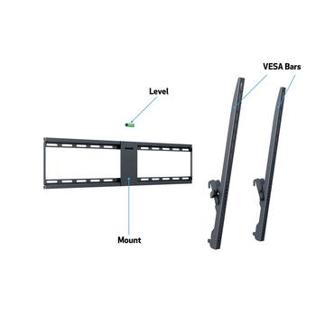 Multibrackets M Universal Tilt Wallmount Large - monteringssats - svart