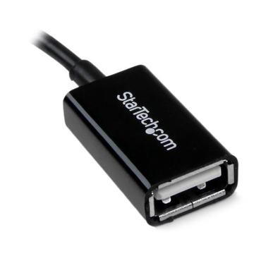 StarTech.com 12&nbsp;cm Micro USB till USB OTG-v&auml;rdadapter (p&aring;-spr&aring;ng) M/F - USB-adapter - USB till mikro-USB typ B - 12.7 cm