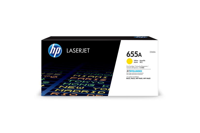 HP 655A - gul - original - LaserJet - tonerkassett (CF452A)