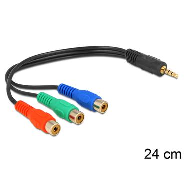 Delock videokabel - komponentvideo - 24 cm