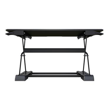 M Deskstand Workstation I - skrivbord för sittande/stående - rektangulär - svart