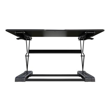 M Deskstand Workstation I - skrivbord för sittande/stående - rektangulär - svart