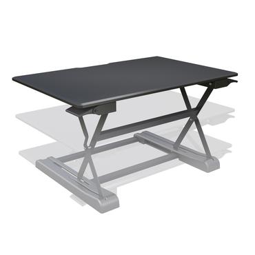 M Deskstand Workstation I - skrivbord för sittande/stående - rektangulär - svart