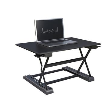 M Deskstand Workstation I - skrivbord för sittande/stående - rektangulär - svart