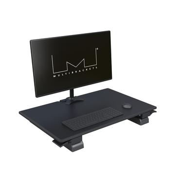 M Deskstand Workstation I - skrivbord för sittande/stående - rektangulär - svart