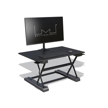 M Deskstand Workstation I - skrivbord för sittande/stående - rektangulär - svart