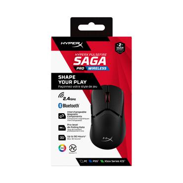 HyperX Pulsefire Saga Pro Wireless Gaming Mouse (sort)