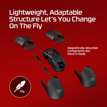 HyperX Pulsefire Saga Pro Wireless Gaming Mouse (sort)