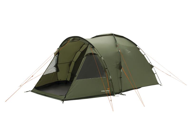 Kuppelzelt Kinn 4 (olivgrün, mit Tunnel-Anbau, Modell 2025)