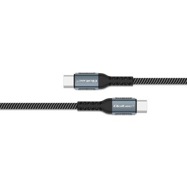 Qoltec - USB typ C-kabel - 24 pin USB-C till 24 pin USB-C - 1.5 m