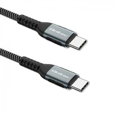 Qoltec - USB typ C-kabel - 24 pin USB-C till 24 pin USB-C - 1.5 m