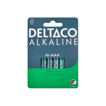 Deltaco LR03-4B husholdningsbatteri Engangsbatteri AAA Alkaline