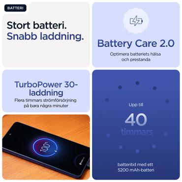 Motorola moto g56 5G 17,1 cm (6.72") Hybrid Dual SIM Android 15 USB Type-C 8 GB 256 GB 5200 mAh Blå