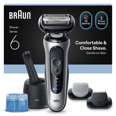 Braun Series 6 62-S7650cc Folie shaver Trimmer S&oslash;lv