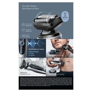 Braun Series 6 62-S7650cc Folie shaver Trimmer S&oslash;lv