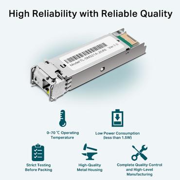 TP-Link TL-SM321A modul til netværksmodtager Fiberoptisk 1250 Mbit/s SFP