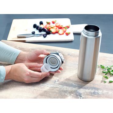 Leifheit 03272 rejsekrus 600 ml Sølv Rustfrit stål