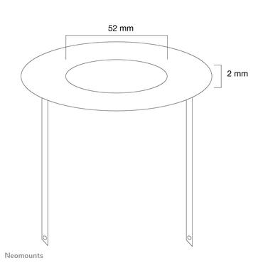 Neomounts FPMA-CRW5 monteringskomponent - f&ouml;r LCD-display - vit