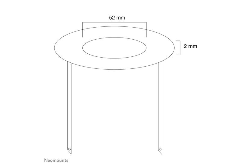 Neomounts FPMA-CRW5 monteringskomponent - f&ouml;r LCD-display - vit