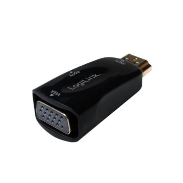 LogiLink CV0107 kabel k&oslash;nsskifter HDMI VGA Sort