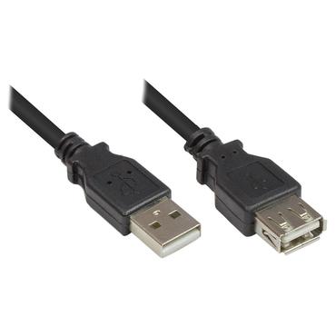 Alcasa USB 2.0 3m USB-kabel USB A Sort