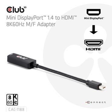 Club 3D CAC-1188 - adapterkabel - 9 cm