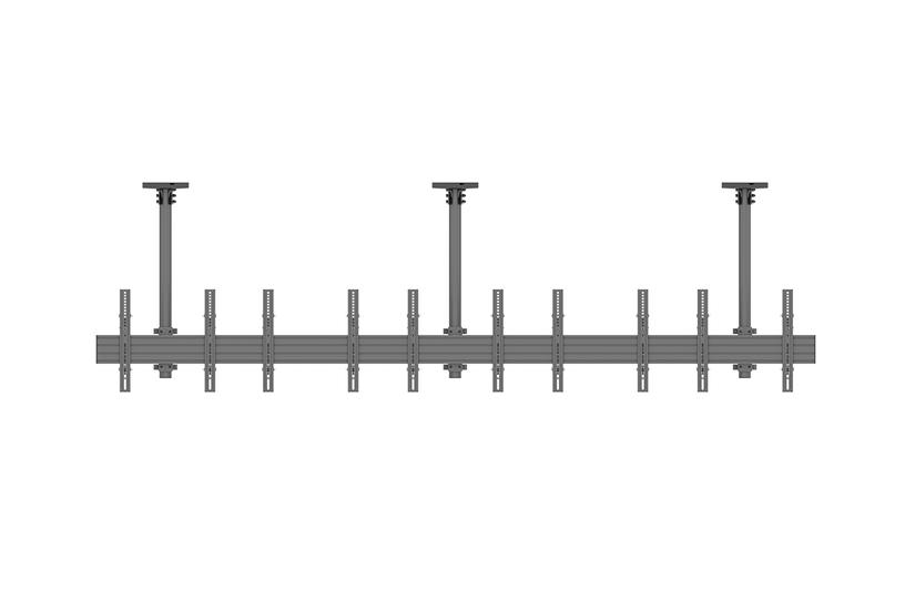 Multibrackets M Menu Board Mount Pro MBC5X1UP monteringssats - en sida - för 5 LCD-bildskärmar - VESA max 400x400 - svart
