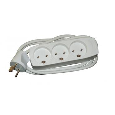 EDB-stikdåse m 3 udtag m/jord