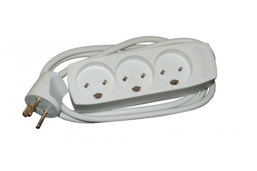 EDB-stikdåse m 3 udtag m/jord