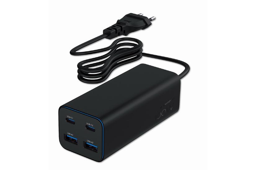 4-port 100 W GaN USB Pow erDelivery fast charger