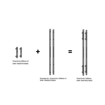 Multibrackets M Medium konsol - Ultrasmal - svart