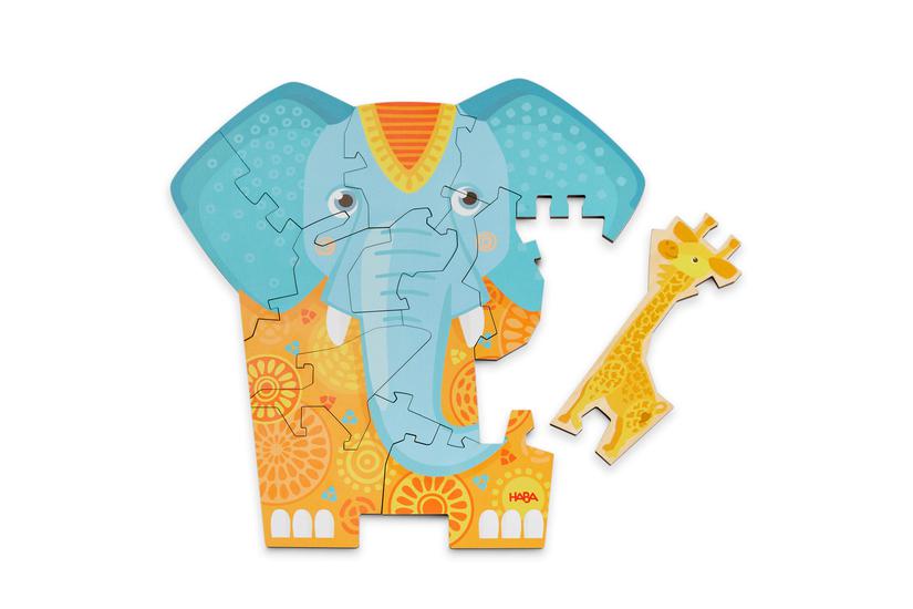 HABA Pussel - 12 styck - 3D-pussel - 9.2 mm bredd - 6.0 mm djup - Multifärg