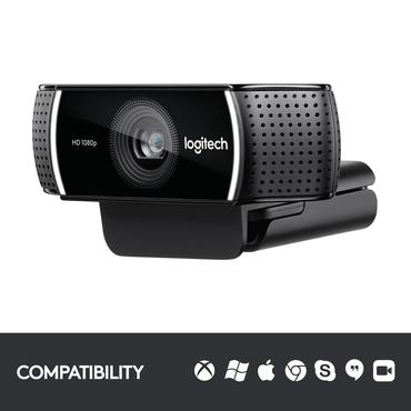 Logitech HD Pro Webcam C922 - Webbkamera - f&auml;rg - 720p, 1080p - H.264