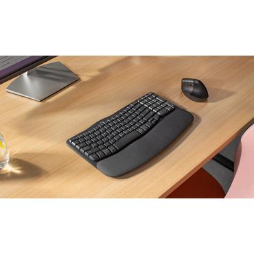 Logitech Ergo Series - tangentbord - QWERTY - USA, internationellt - grafit Inmatningsenhet